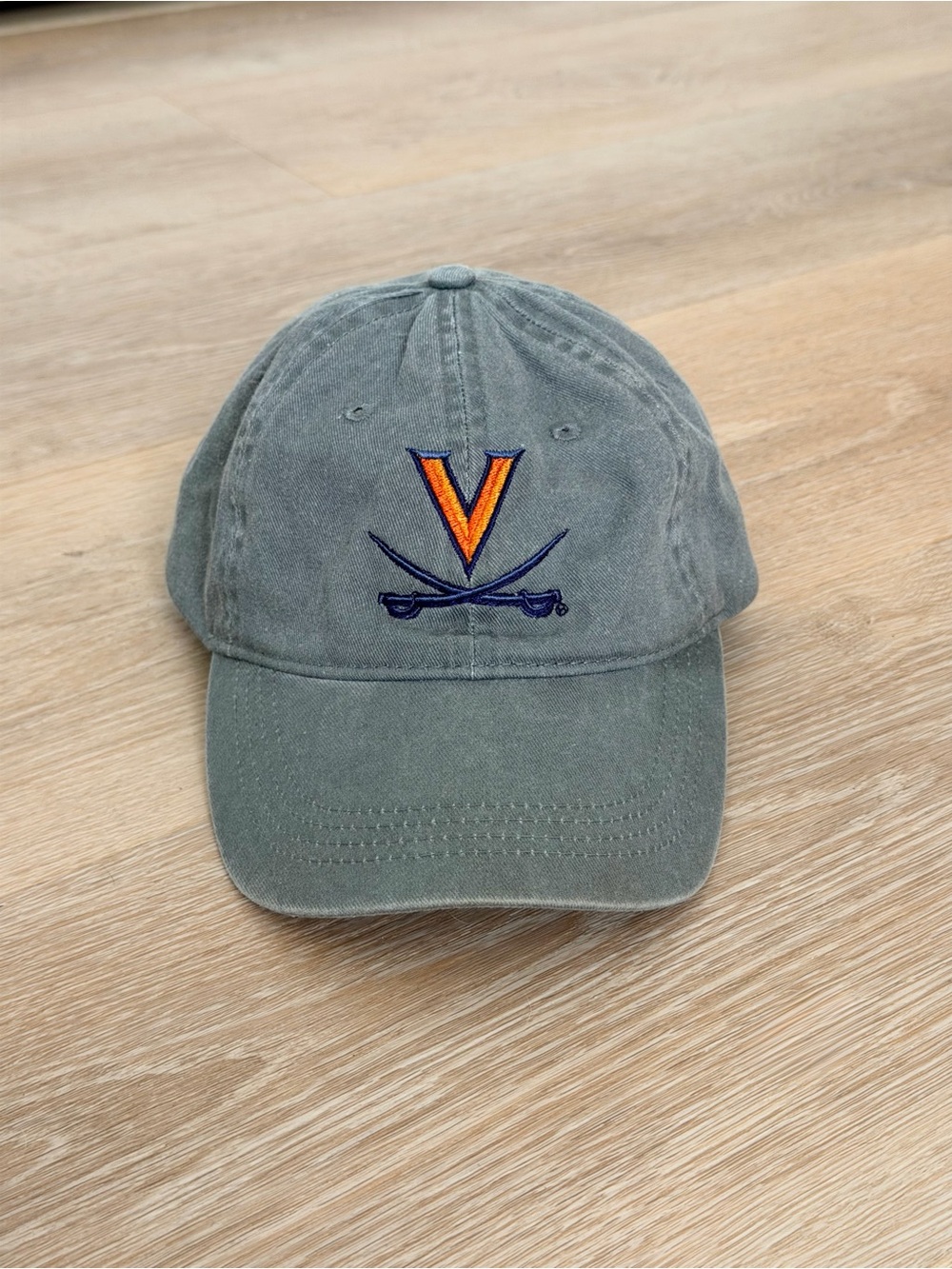 Virginia Cavaliers NCAA Legacy Adjustable Slideback Hat Grey Cotton Cap Unisex